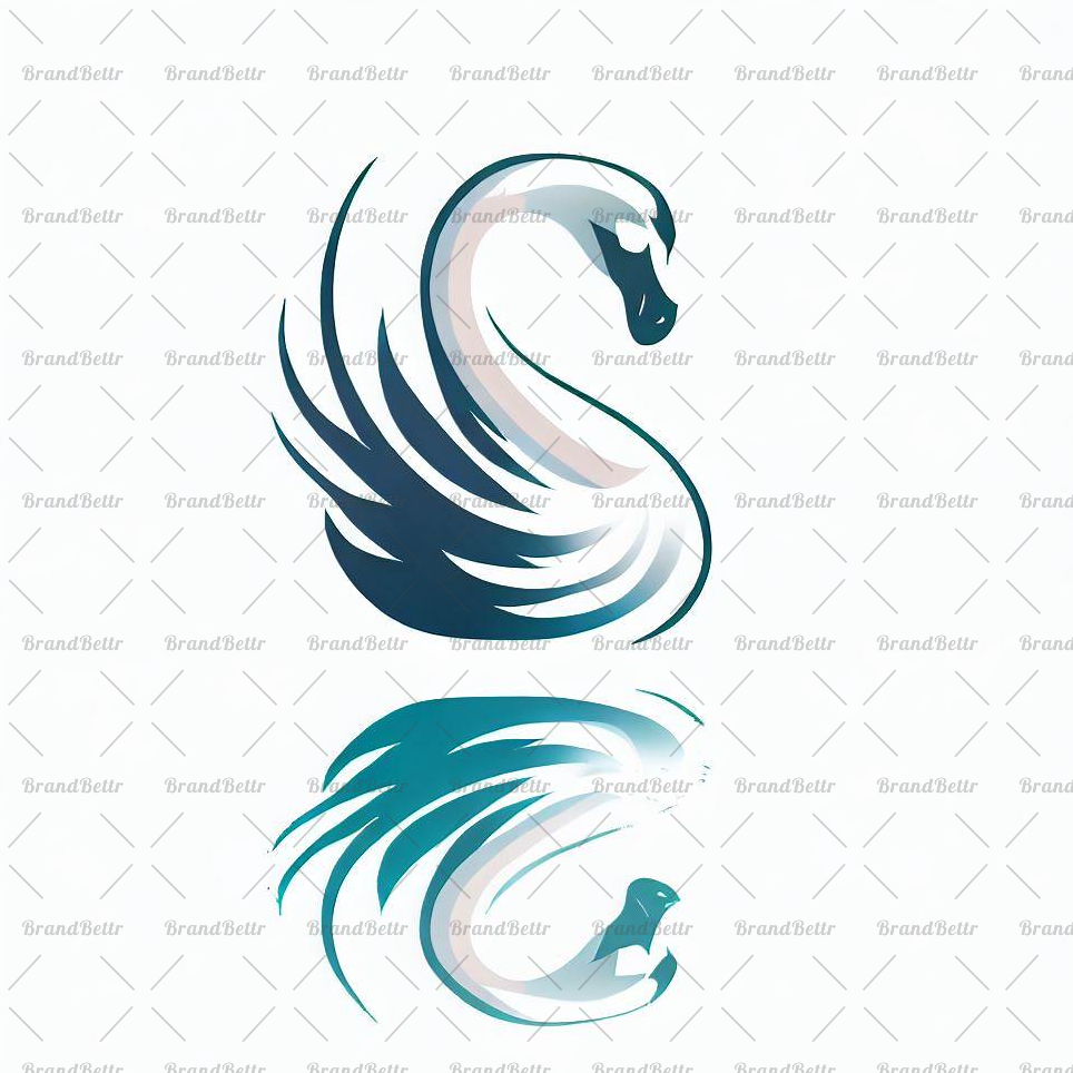 Anmutiger Schwan und Spiegelung